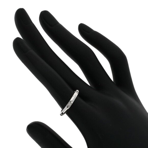 TIFFANY Silver Diamond Ring - Picture 5 of 8